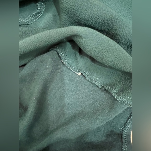 Zara W&B Collection Teal Ruffle Front Long Sleeve Square Fit Top Size Small - Picture 6 of 9